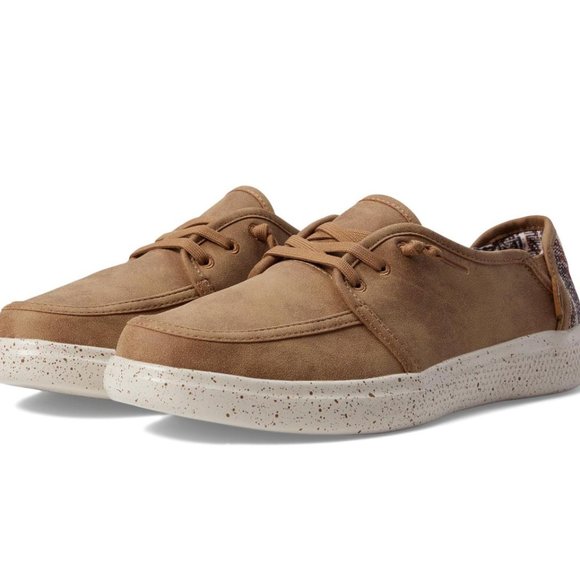 Skechers Brown Loafers with Speckled Sole - Picture 1 of 8